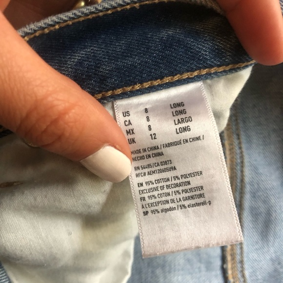 Loose mom style jeans. Tall in length - Picture 3 of 3